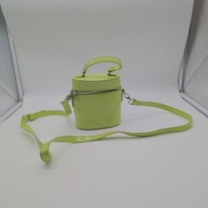 Lime Green Cylinder Crossbody Bag Purse